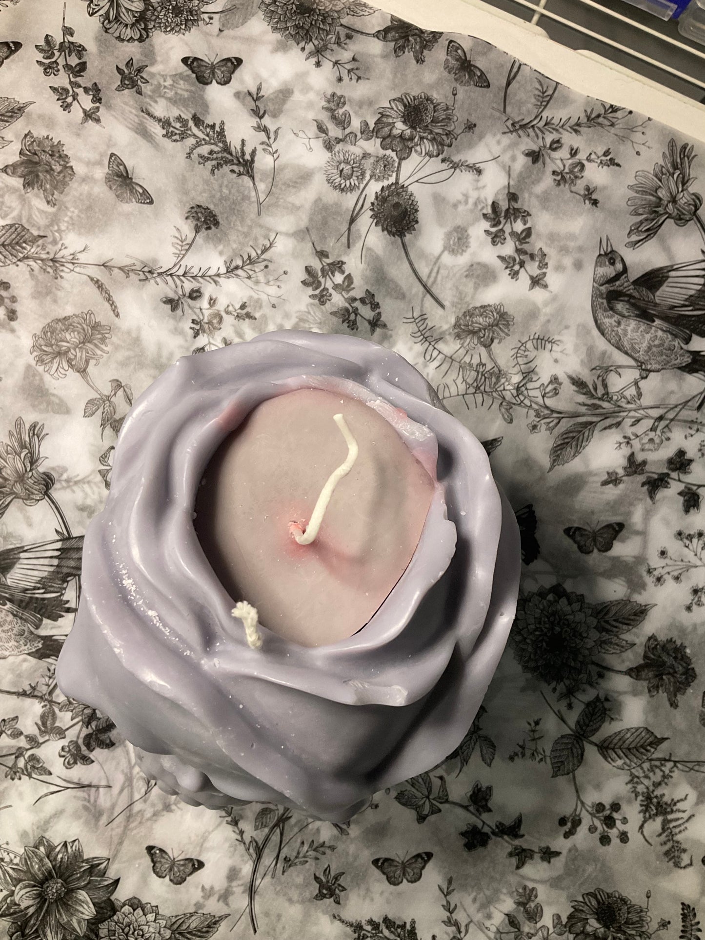Large Skull Candle