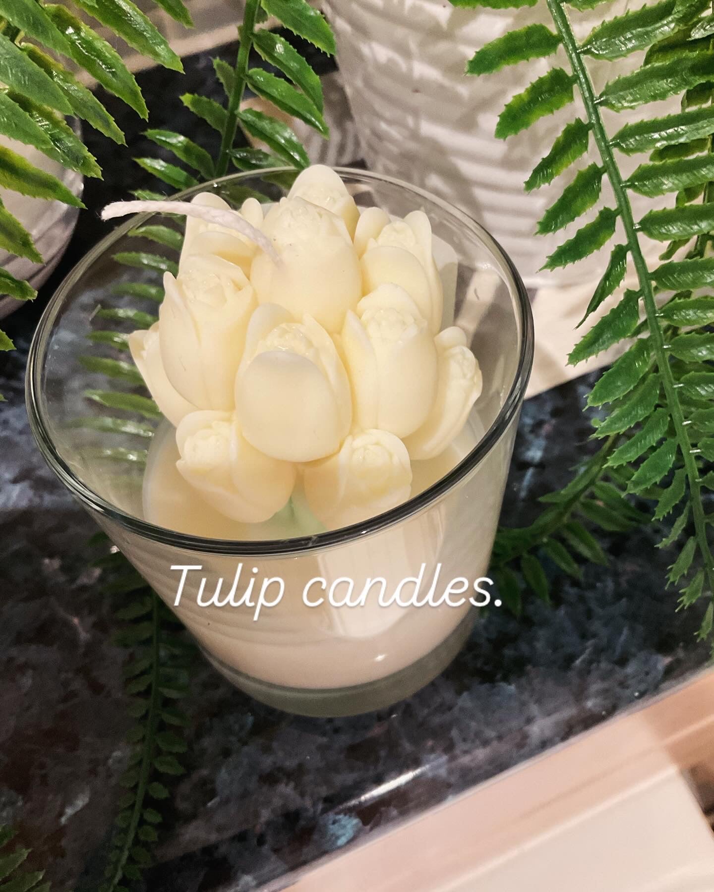 Vegan Soy Wax Tulip Candle
