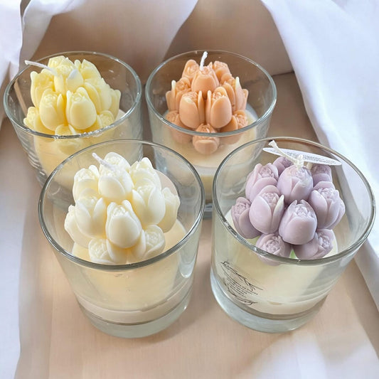 Vegan Soy Wax Tulip Candle