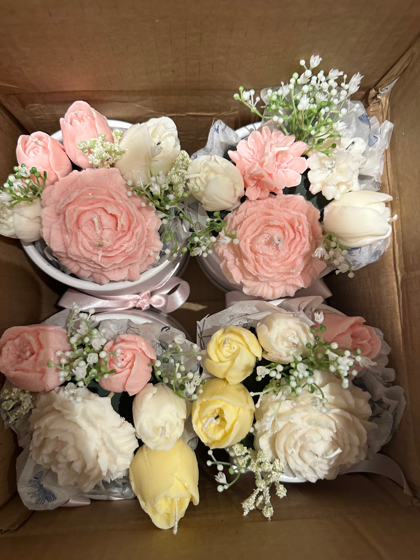 Gift Boxed Soy Wax Candle Bouquet
