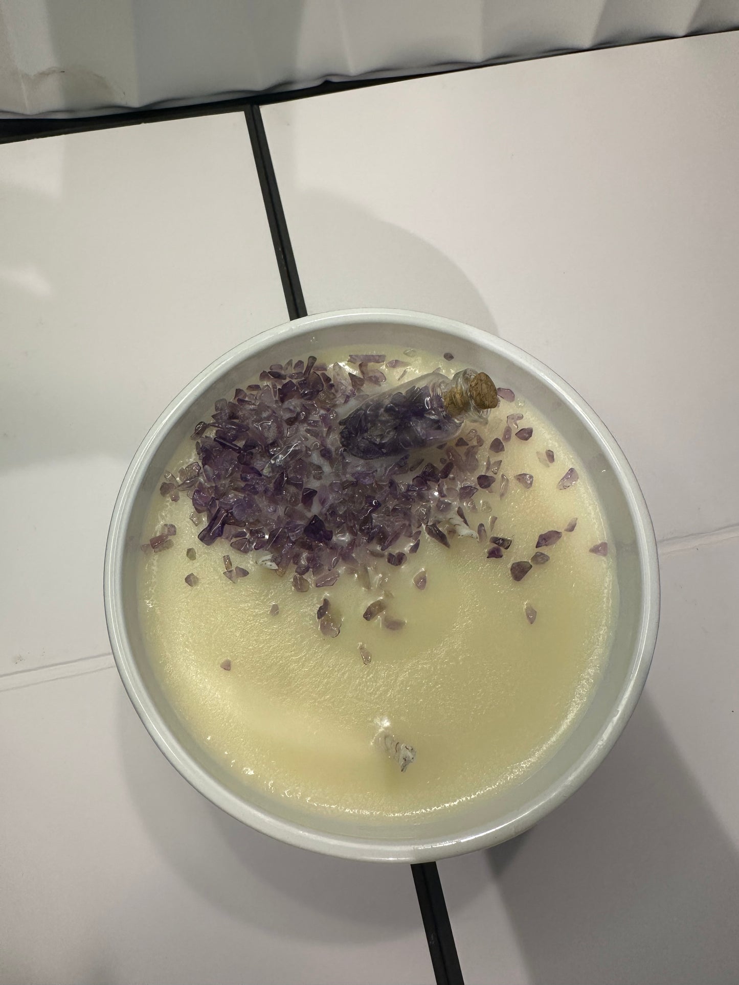 Vegan Soy Wax 50cl Amethyst Crystal Candle