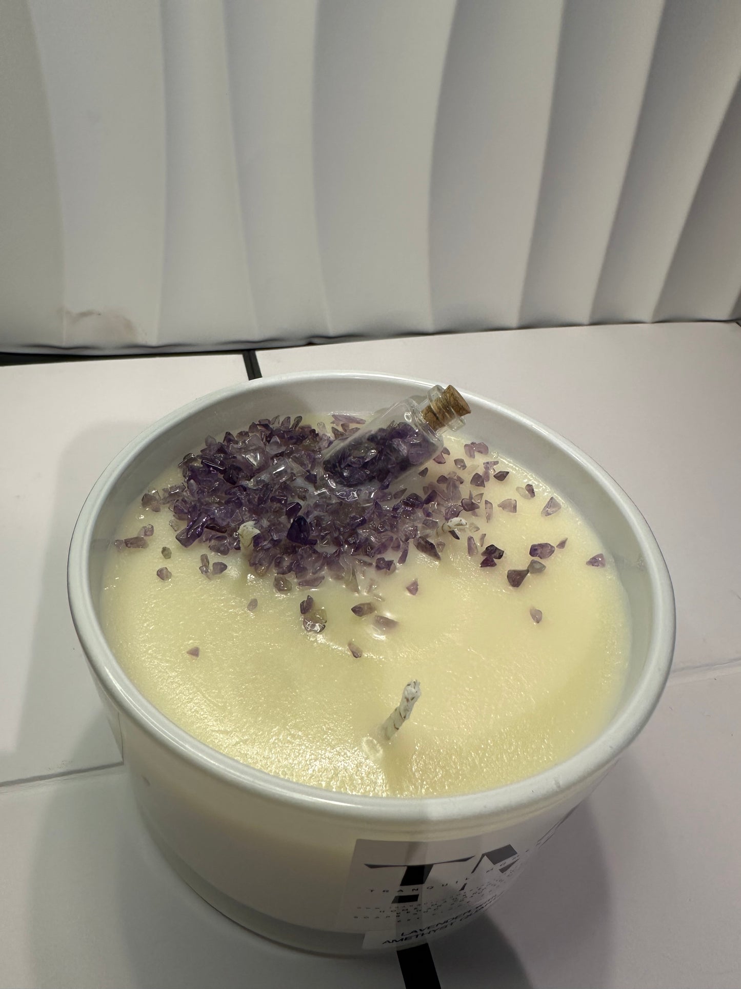 Vegan Soy Wax 50cl Amethyst Crystal Candle