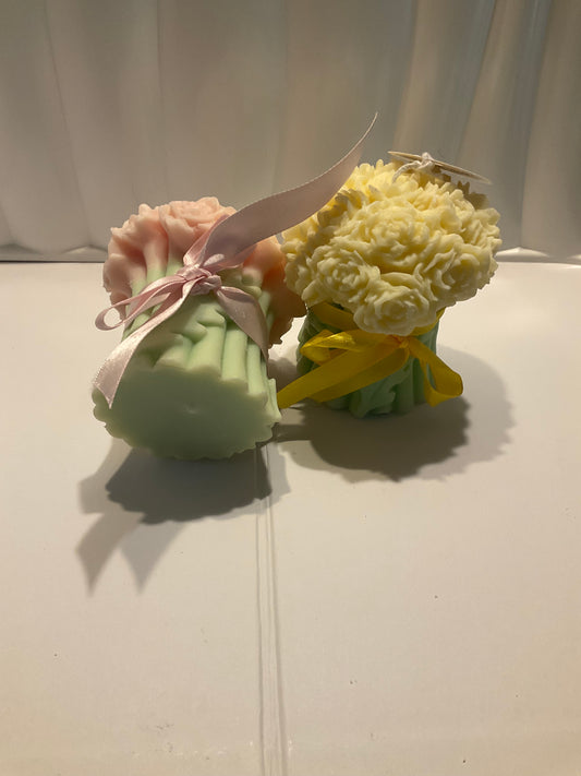 Bouquet soy wax candle