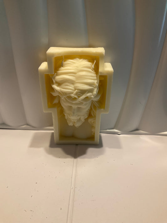 Jesus soy wax Candle