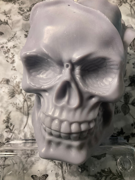 Large Skull Candle