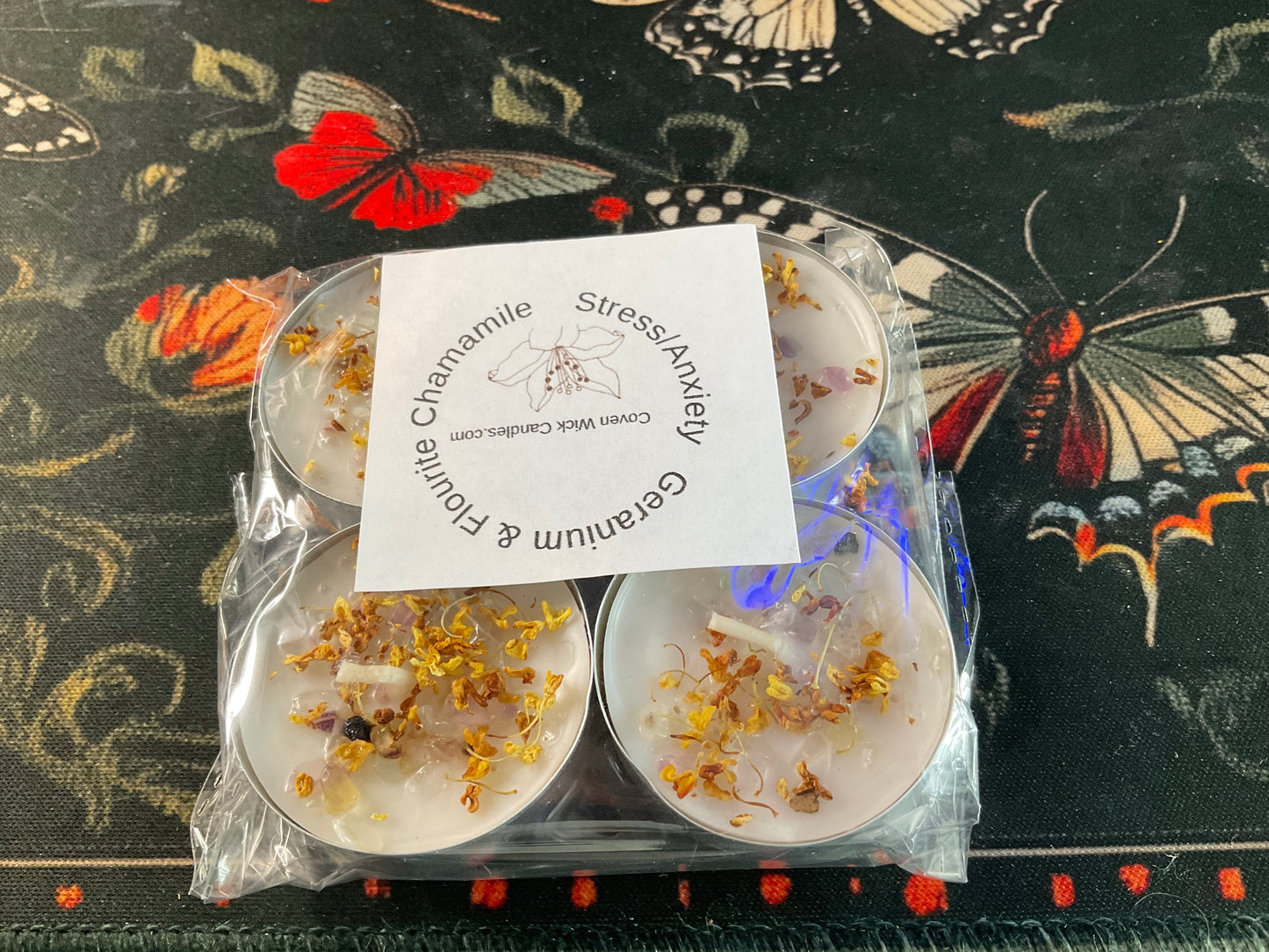 Handmade tea light Intention  Candles