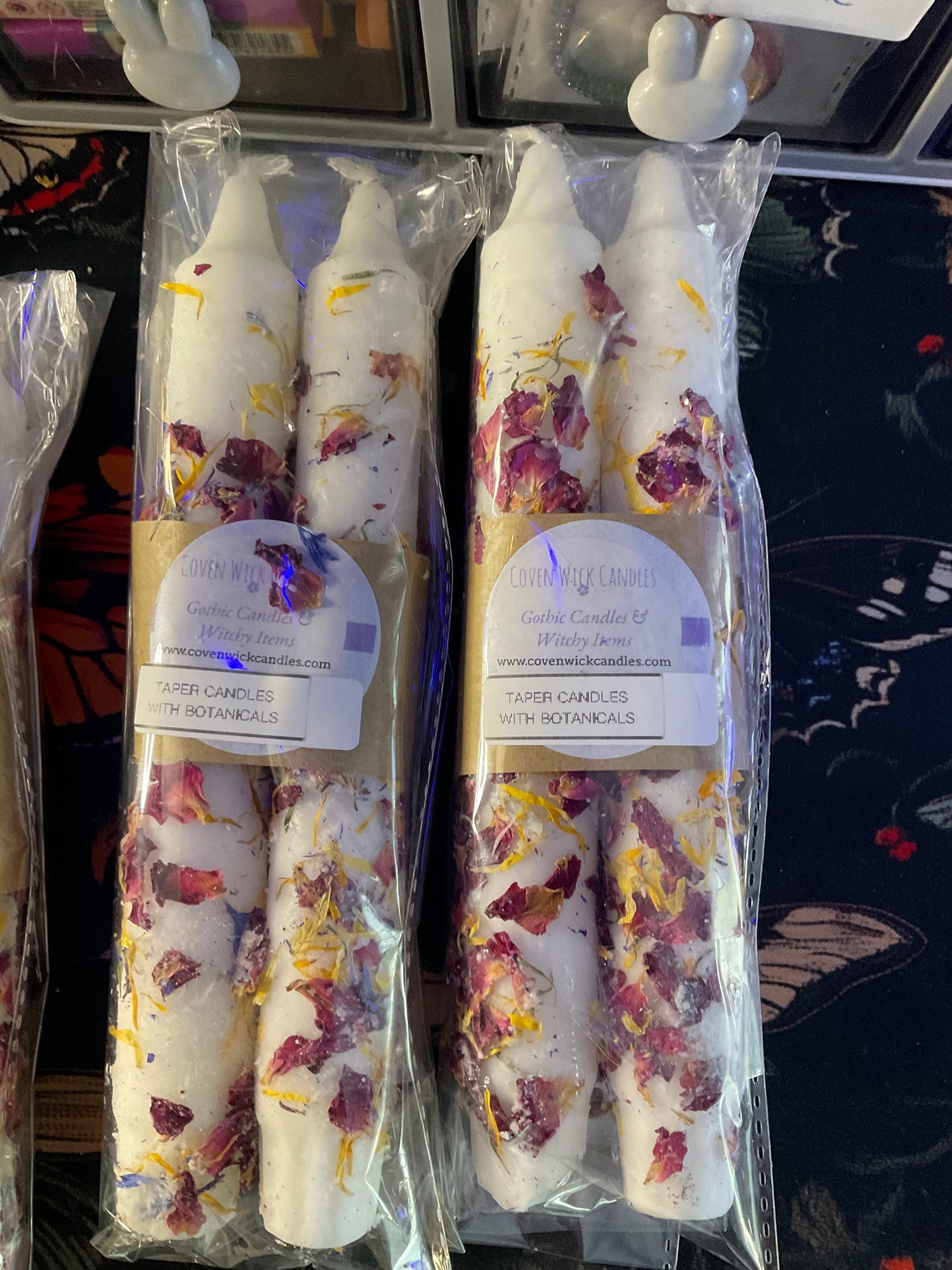 Hand-Rolled Floral Petal Tapered Candles