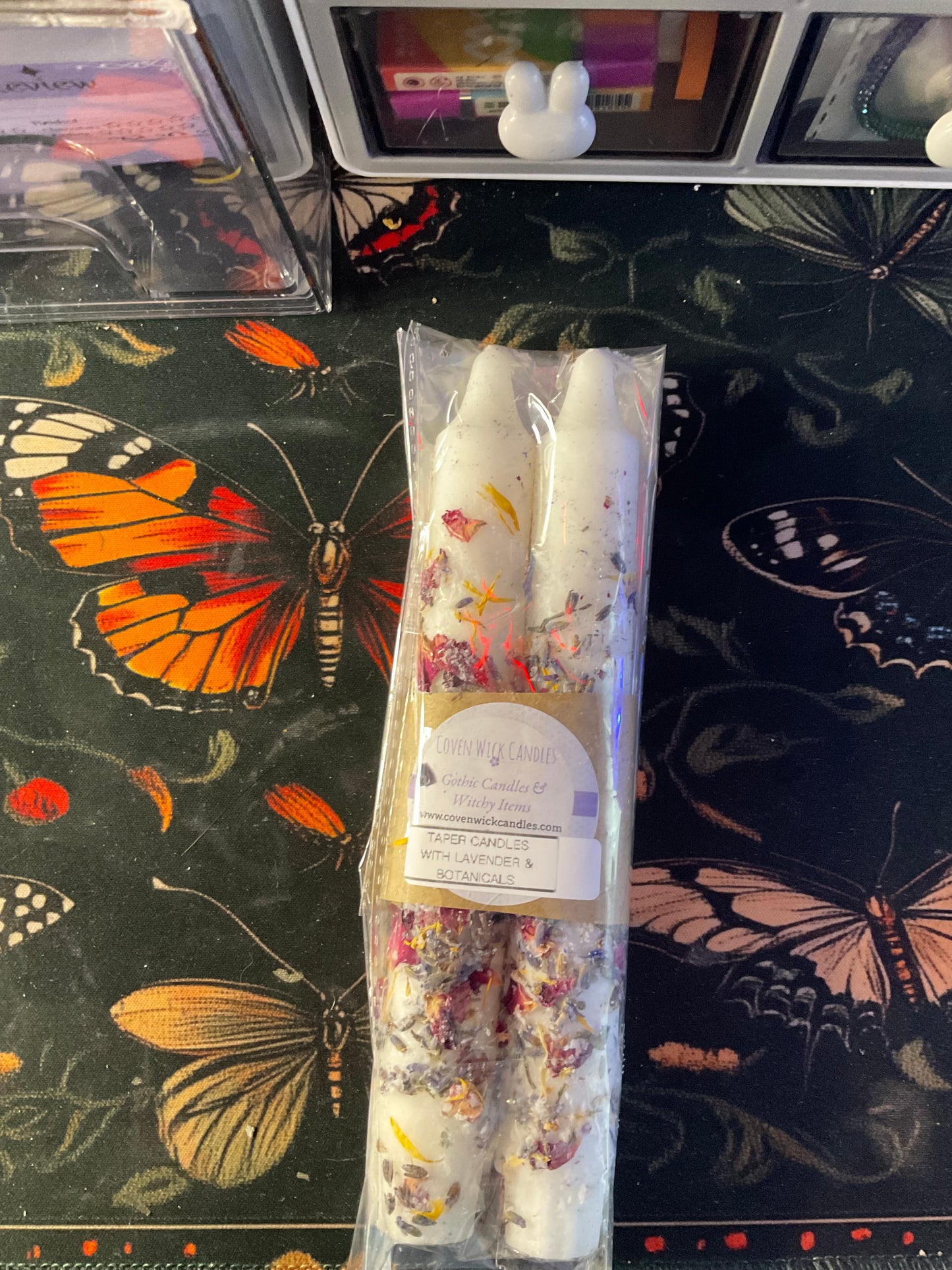 Hand-Rolled Floral Petal Tapered Candles
