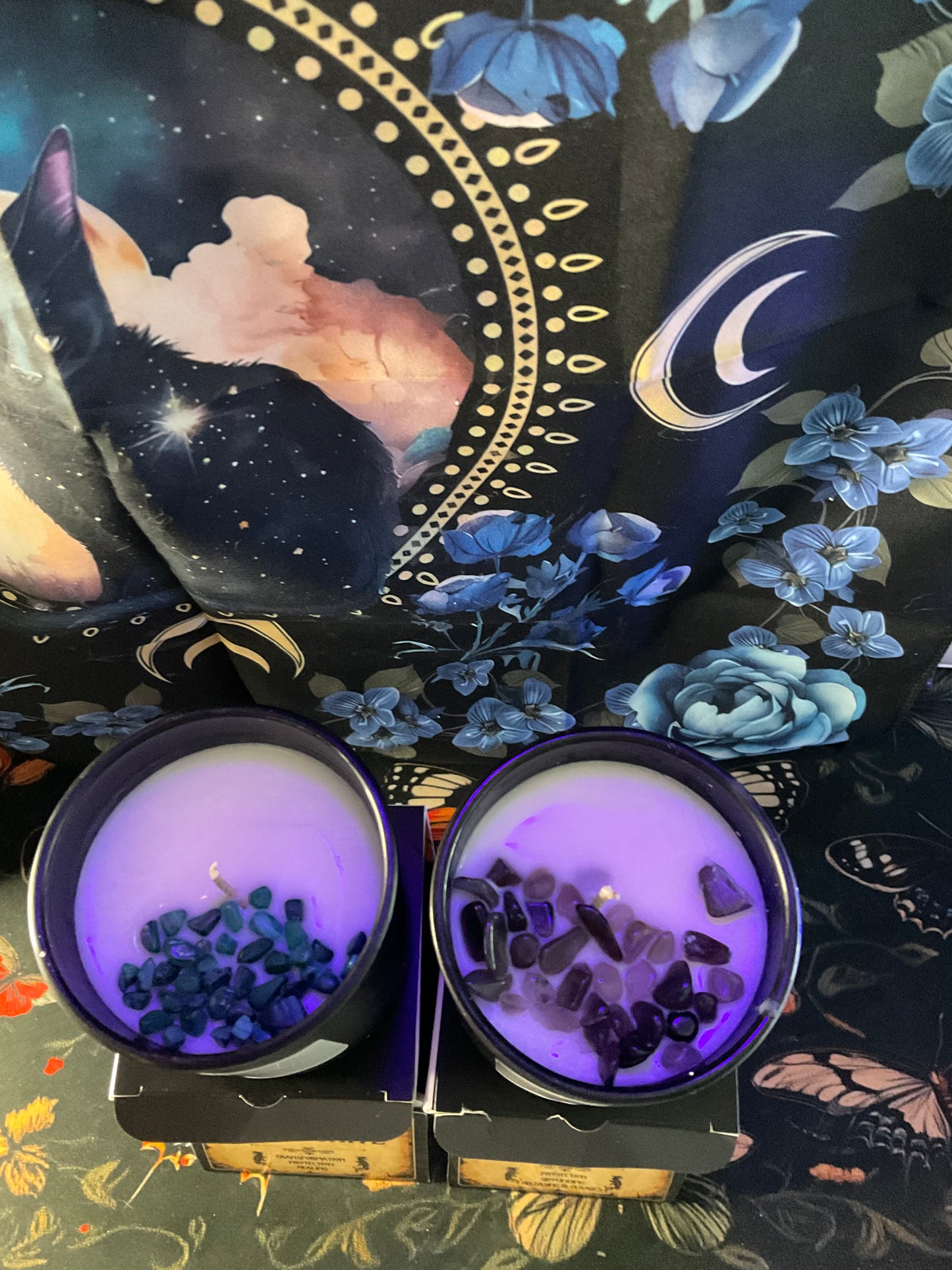 Intention Crystal Candles.