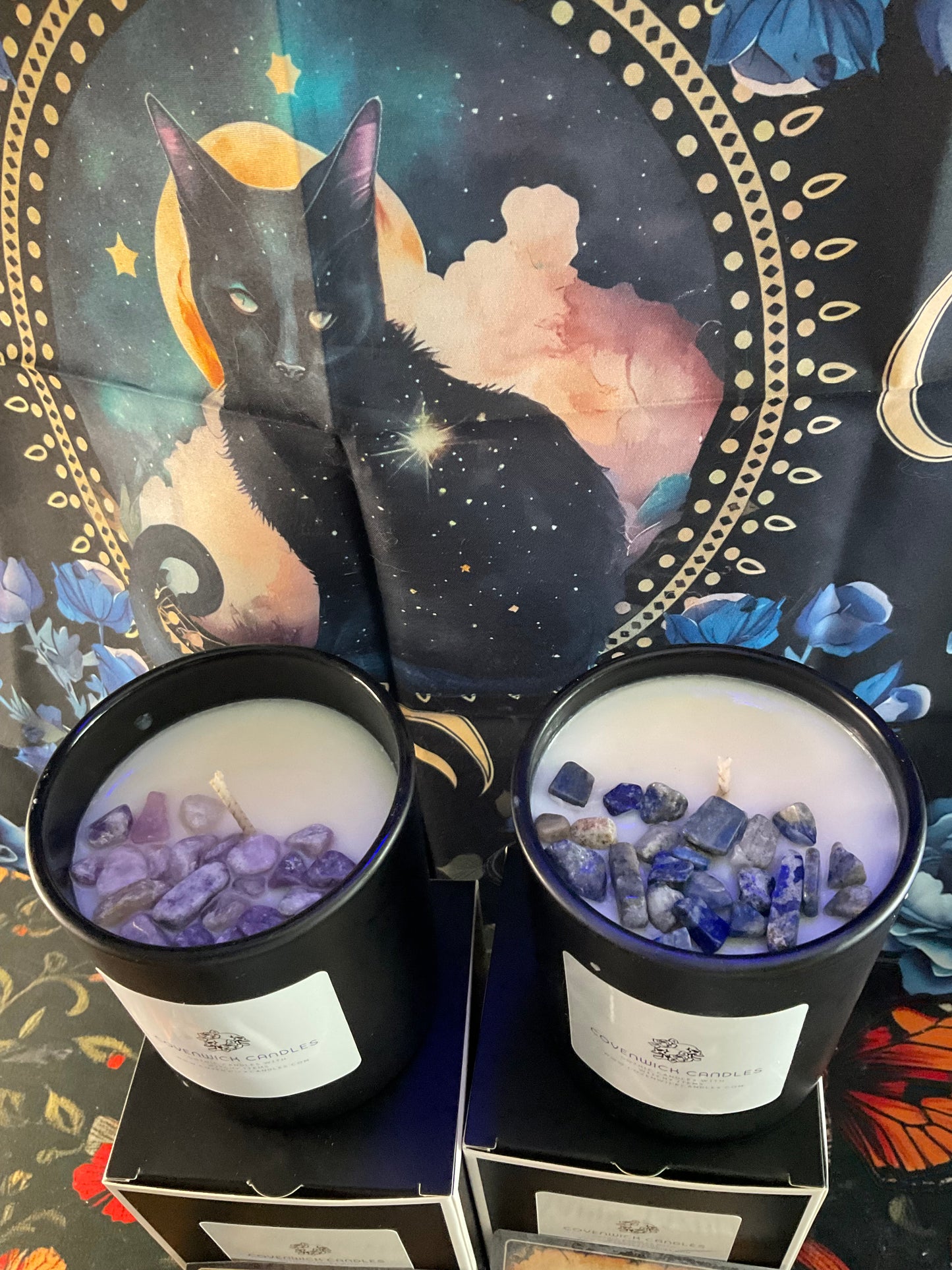 Intention Crystal Candles.