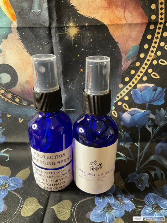 Smudging spray for cleansing, protection, prosperity and for High Vibration Energy