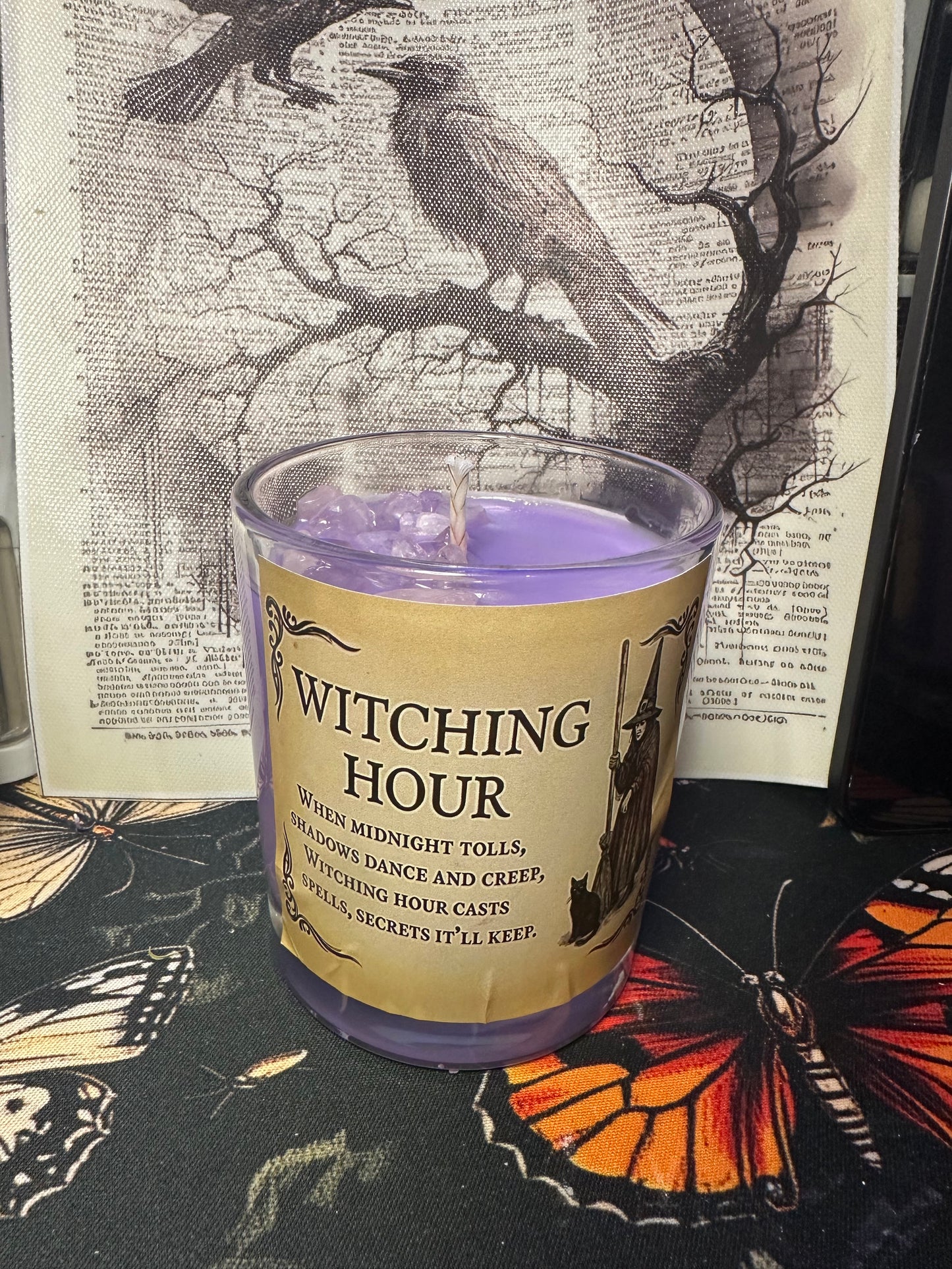 Crystal Grimoire soy wax candle Collection