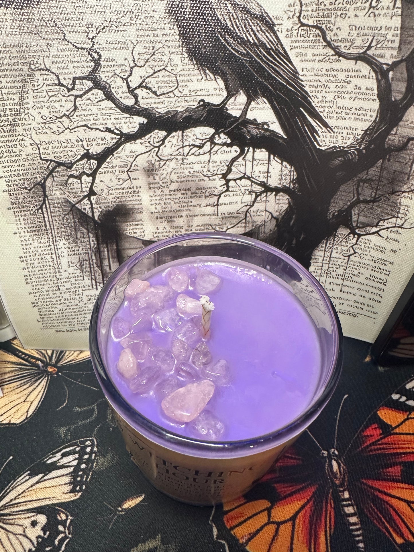 Crystal Grimoire soy wax candle Collection