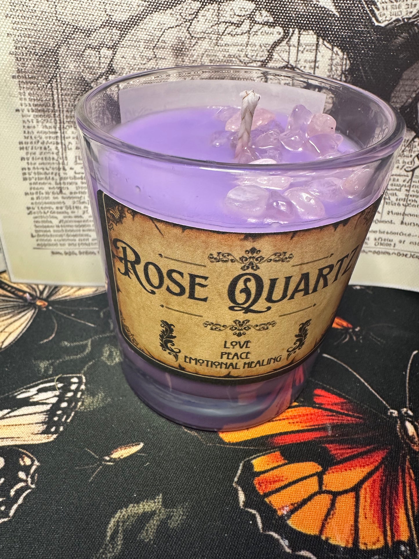 Crystal Grimoire soy wax candle Collection