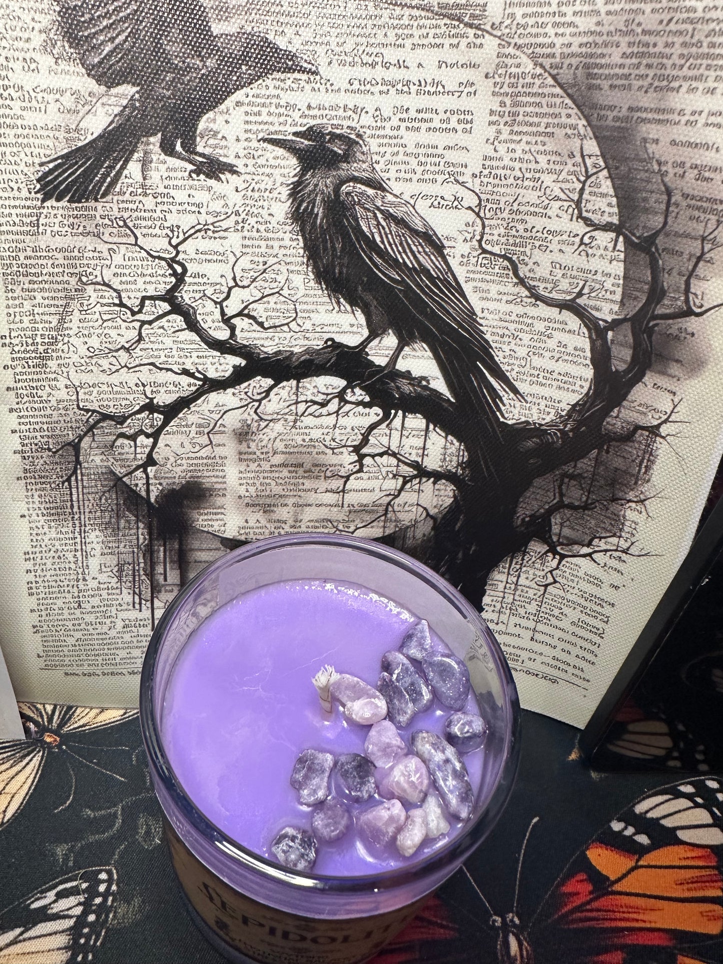 Crystal Grimoire soy wax candle Collection