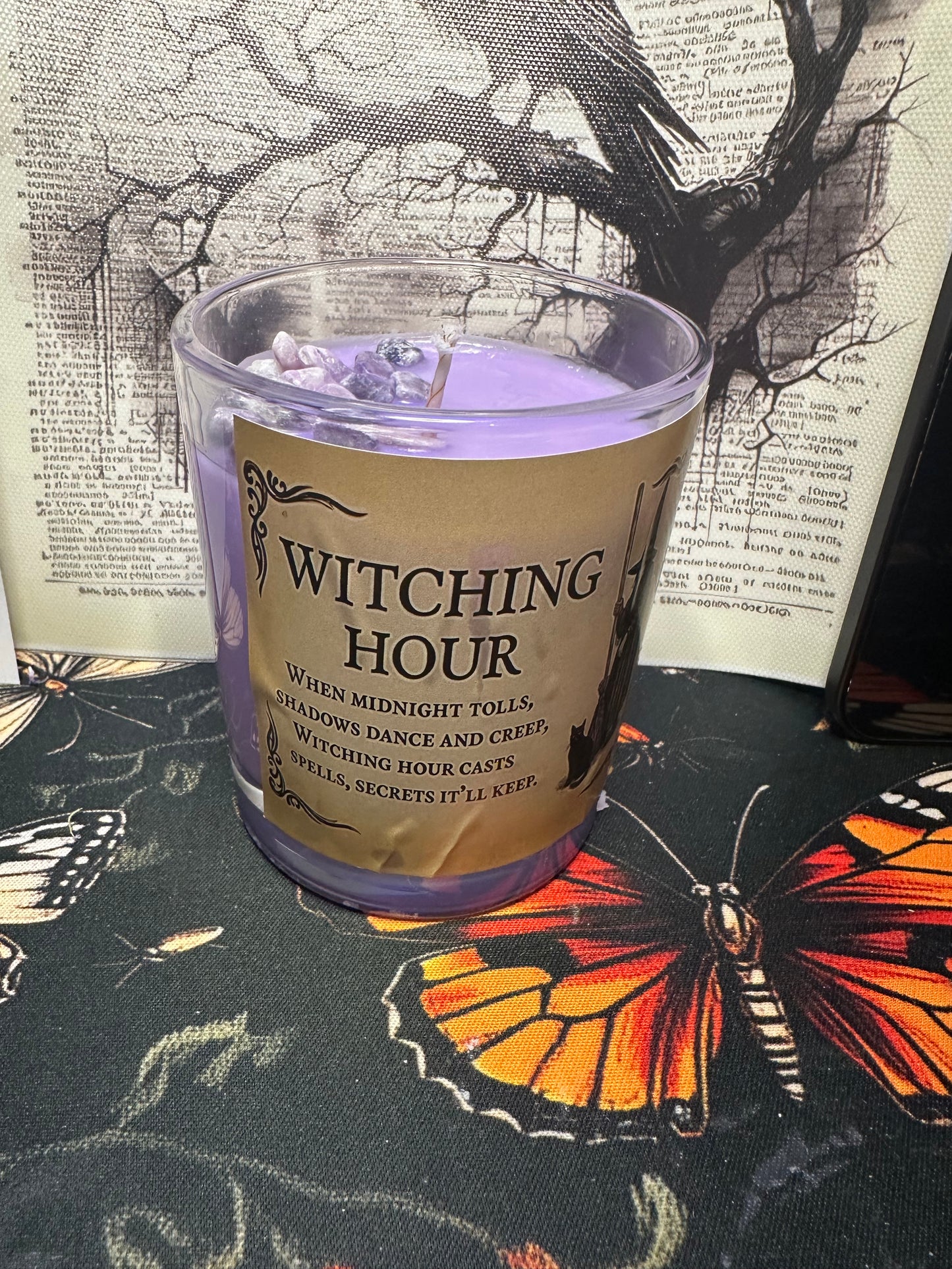 Crystal Grimoire soy wax candle Collection