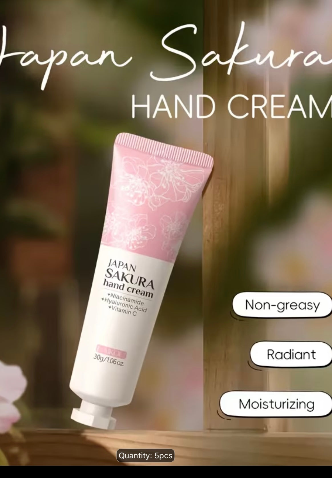 The Japanese Sakura self care and stationary  Bundle