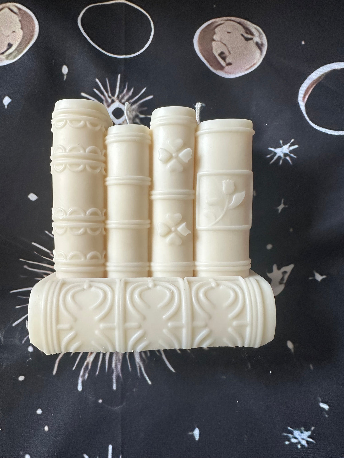 The Library Stack Candle