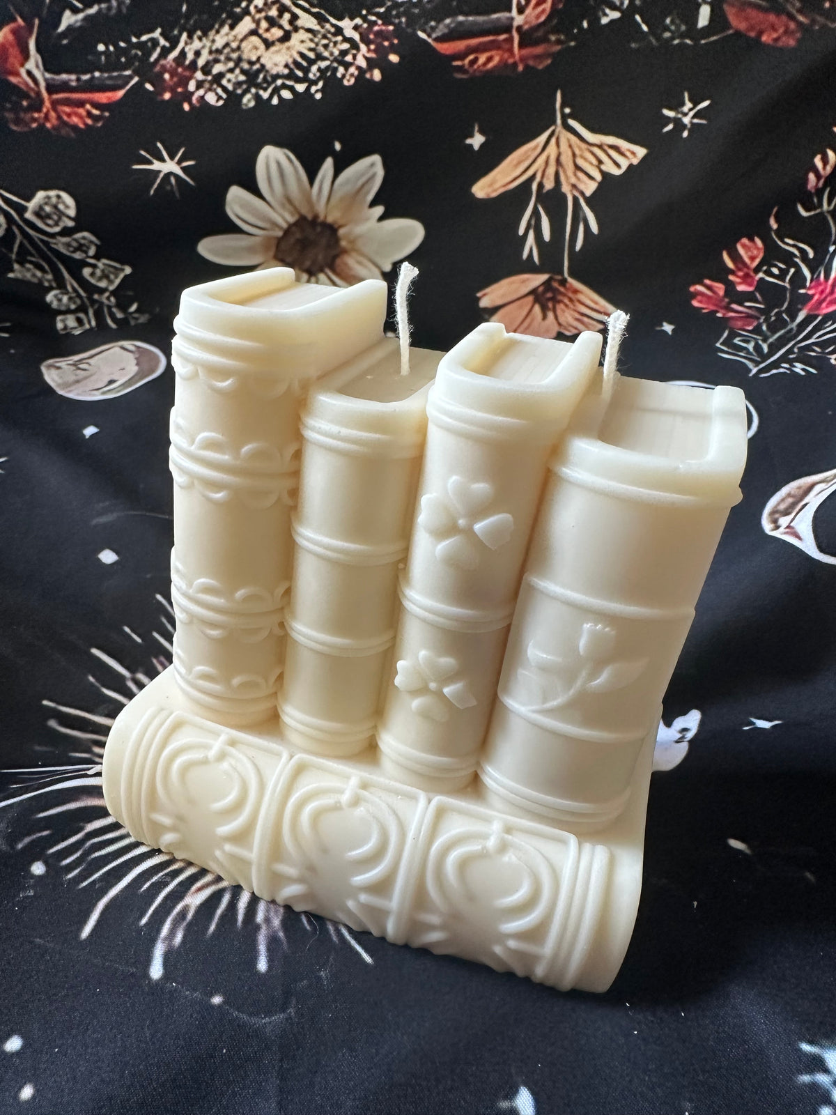 The Library Stack Candle
