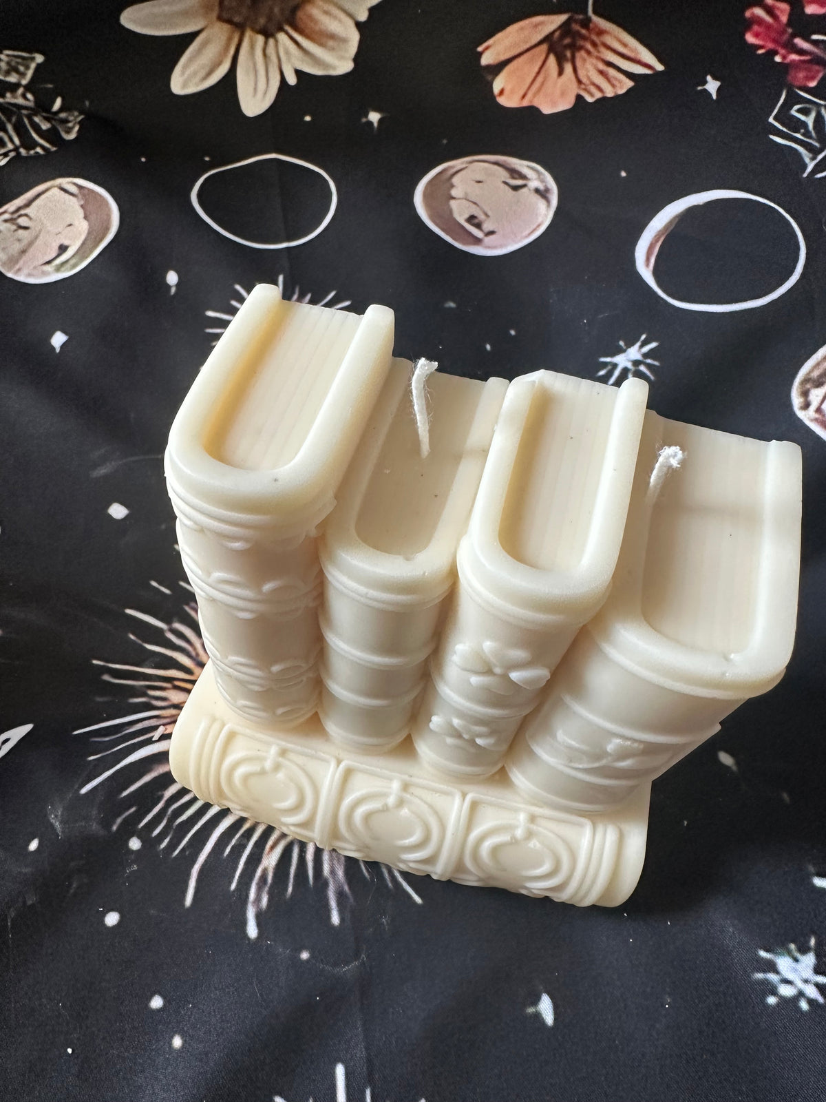 The Library Stack Candle